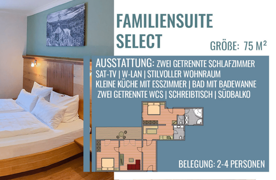 Familiensuite Select Ausstattung