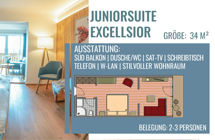 Juniorsuite Excellsior Ausstattung